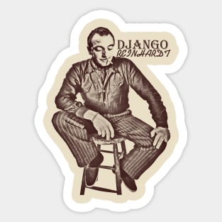 django reinhardt art visual Sticker